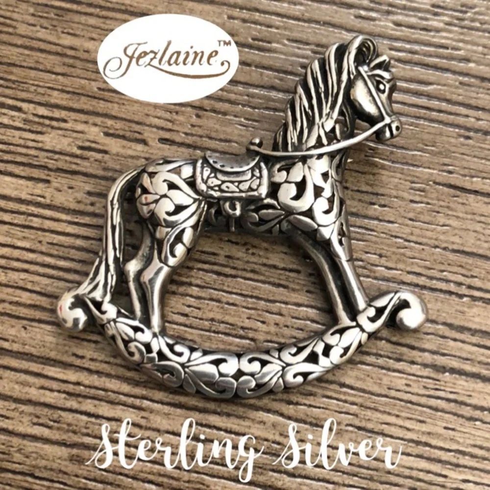 Jezlaine Sterling Silver Filigree Rocking Horse